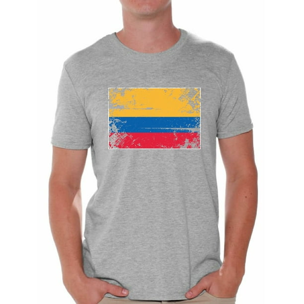 Flag Sport Colombia Colombian Fun Themed Mens T-Shirt I LOVE FOOTBALL
